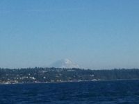 MOUNT RAINIER VIEW FROM FERRY