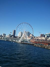 SEATTLE WATER FRONT FROM BOAT